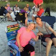 Plage de Sarasota: 2 spectatrices heureuses!