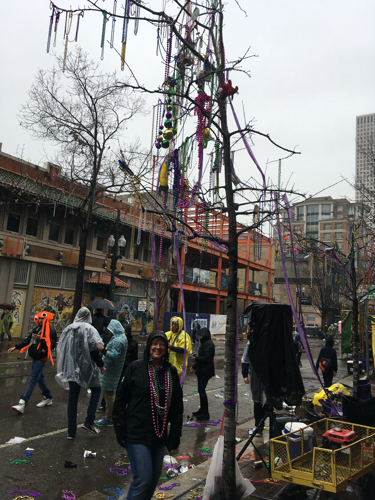 Arbre décoré par la Parade...