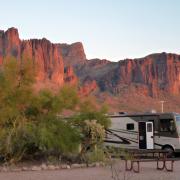 Notre site de camping, Lost Dutchman State Park, Apache Junction, Arizona